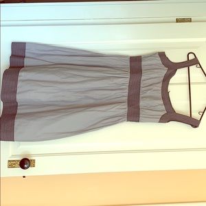 Garnet hill gray/purple cotton dress size 10